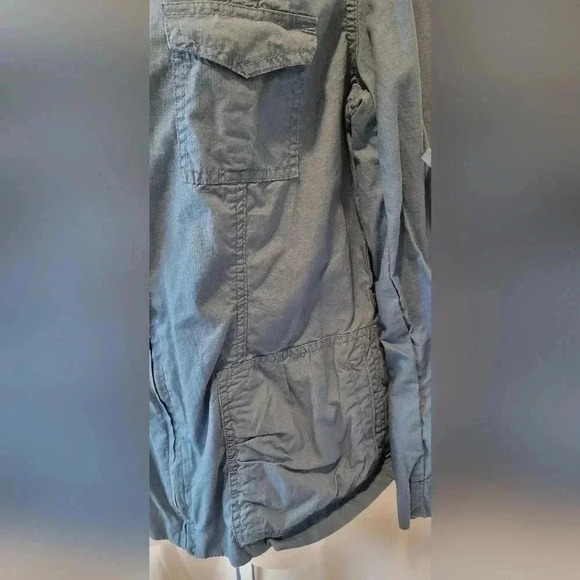 CAbi Blue Utility Cargo Zip Closure Jacket Waist & Sleeve Drawstring, size Med. - Picture 11 of 13